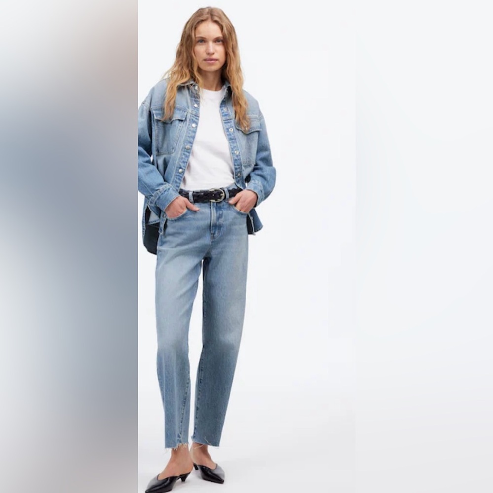 Madewell The Perfect Vintage Wide-Leg Crop Jean Size 27 NWOT